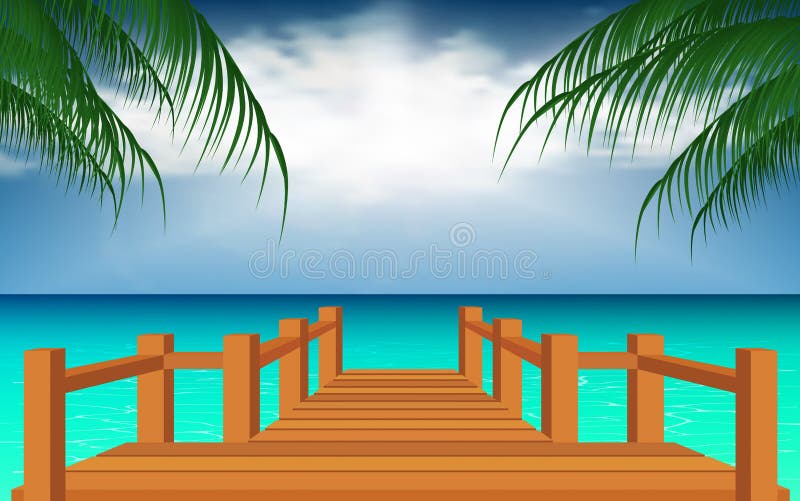 Boardwalk Pier Stock Illustrations 131 Boardwalk Pier Stock