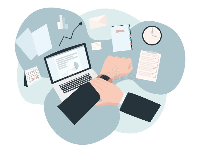 Time management concept royalty free illustration Time management concept royalty free illustration