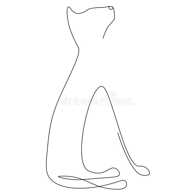 line drawing of a angry cat Stock Vector Image & Art - Alamy