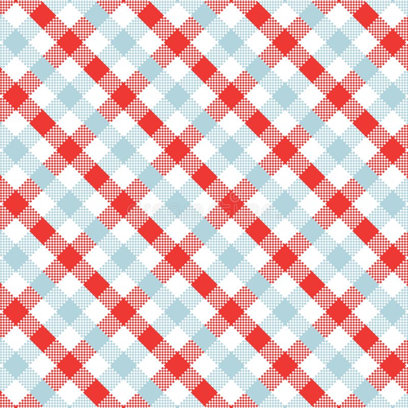 Red Gingham pattern. stock illustration. Illustration of checked