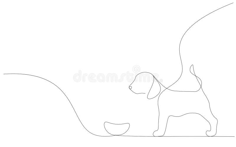 Puppy dog, labrador vector stock illustration