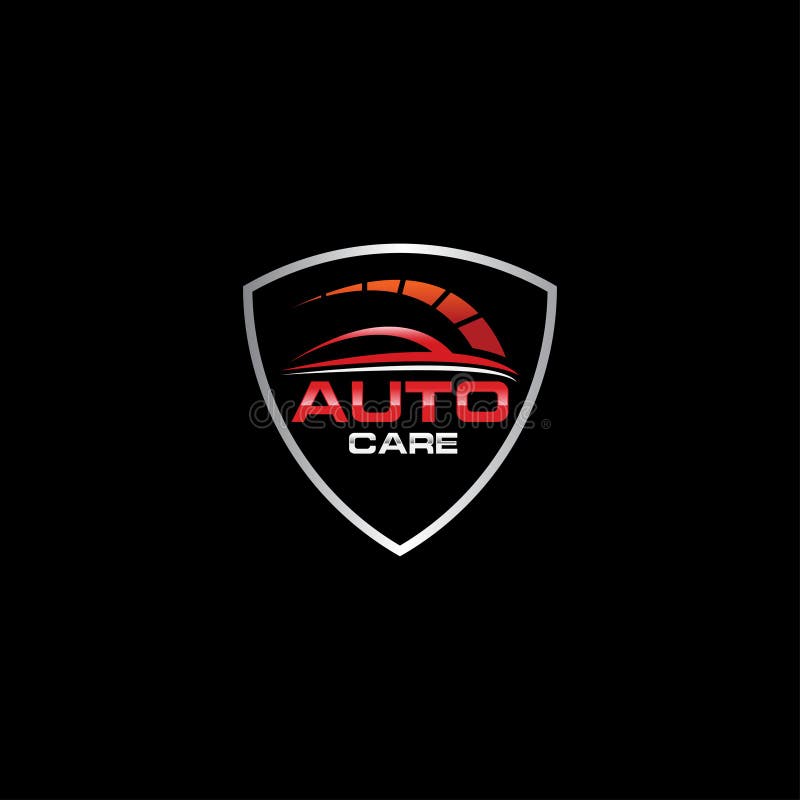 Auto car Logo Template vector icon Silver and red colors, Garage. Car Services symbol. Cars sign illustration. Design automobile logo vector. Automotive logo icon. Automobile logo symbol. Car service icon. Logo for the automotive industry.