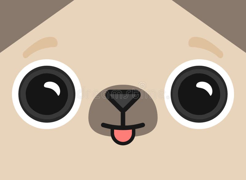 Vector Cute Pug Face Wallpaper. Stock Vector - Illustration of artwork, black: 178279082 Vector Cute Pug Face Wallpaper. Stock Vector - Illustration of artwork, black: 178279082