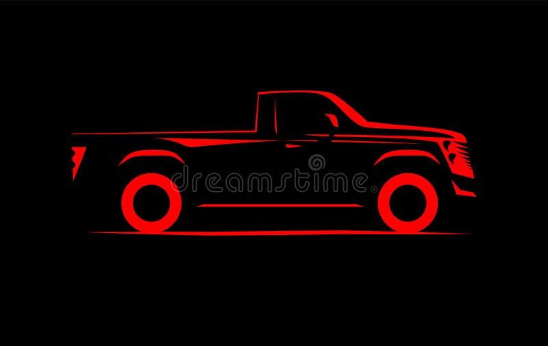 Simple image contour offroad car vector illustration