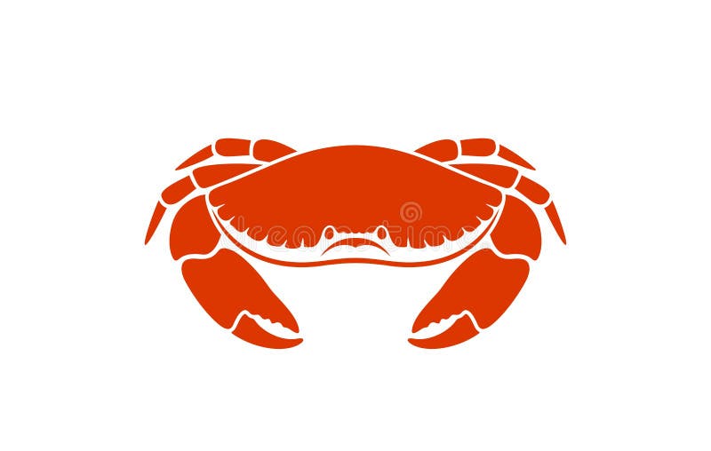 Crab logo. Isolated crab on white background. EPS 10. Vector illustration