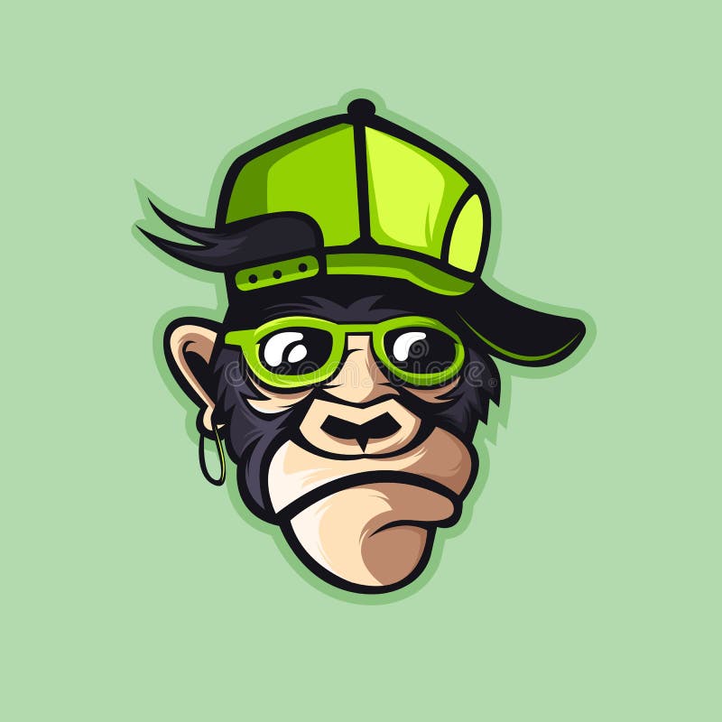 Funky monkey mascot for sport team