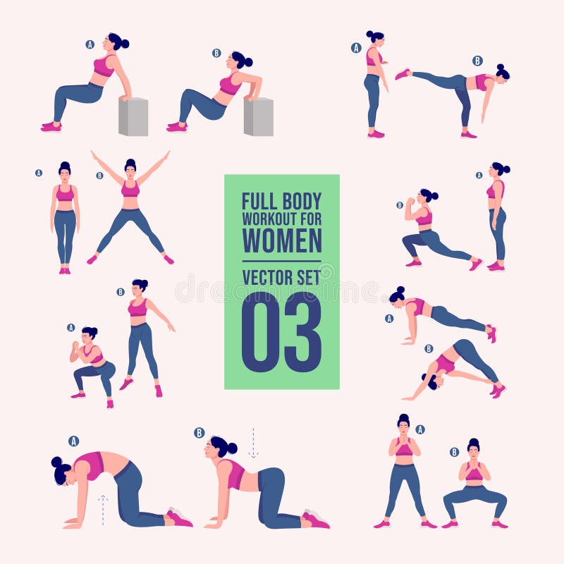 Woman Full Body Workout Fitness Stock Illustrations – 1,944 Woman Full Body  Workout Fitness Stock Illustrations, Vectors & Clipart - Dreamstime