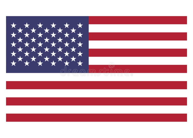 Presný americký vlajka vektor.