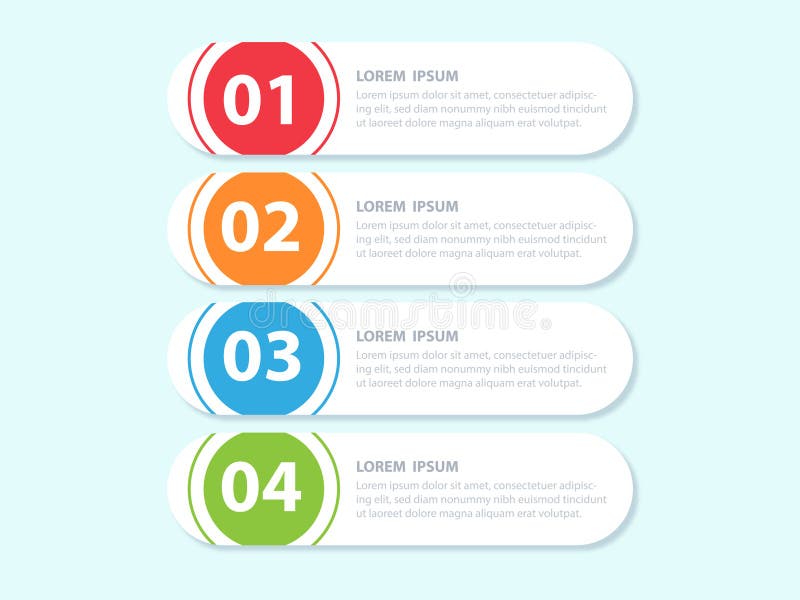 Infographics template 4 options with rectangle banner, can be used for workflow layout,. Infographics template 4 options with rectangle banner, can be used for workflow layout,