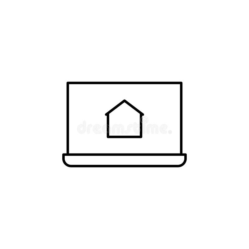 购买房屋图标 用于移动概念和Web应用的体系结构图标的元素 可用于网络的线路购买房屋图标 皇族释放例证