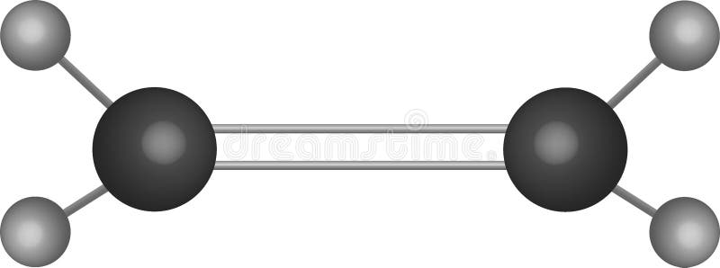 Ethylene C2H4 Organic Compound Molecular Structure