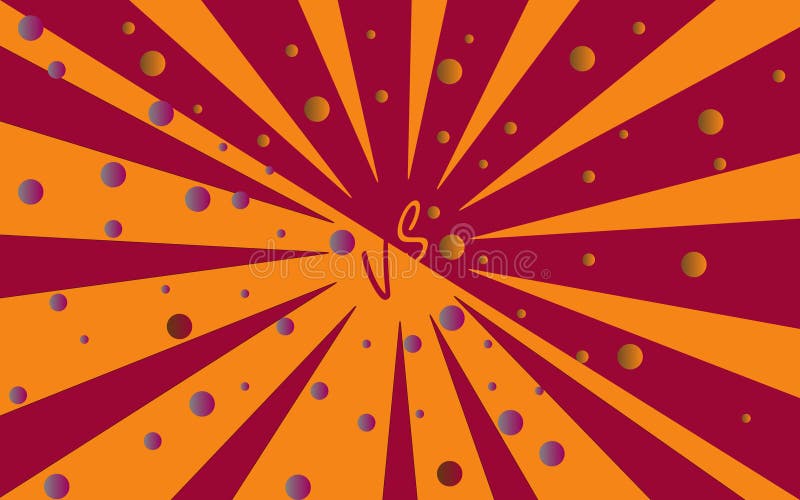 VS modern background vector in yellow and brownish red colors stock illustration