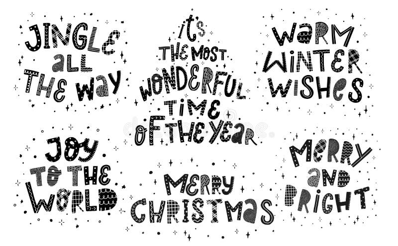 Christmas Quotes Black White Stock Illustrations ??? 579 Christmas Quotes ...