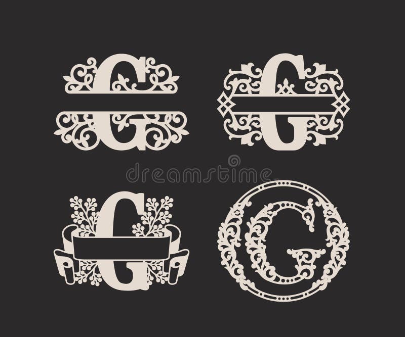 Split Monogram Vector Art, Icons, and Graphics for Free Download