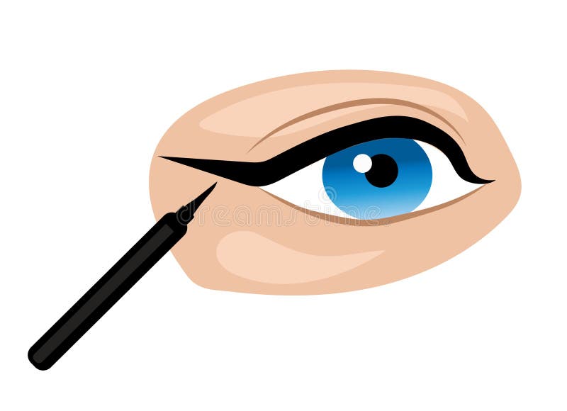 Winged Eyeliner Stock Illustrations 50 Winged Eyeliner Stock