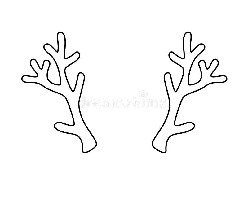 reindeer antlers template