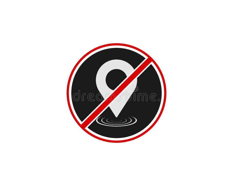 emulsion Overfladisk nakke Vector Prohibited Location Map Pin Icon Position No GPS Location Icon Hide  Locator Sign Pin Map Icon Stock Vector - Illustration of ladies,  prohibited: 209555572
