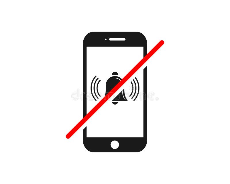Off Mobile Sign Switch Off Phone Icon No Phone Allowed Mobile Warning Symbol stock illustration