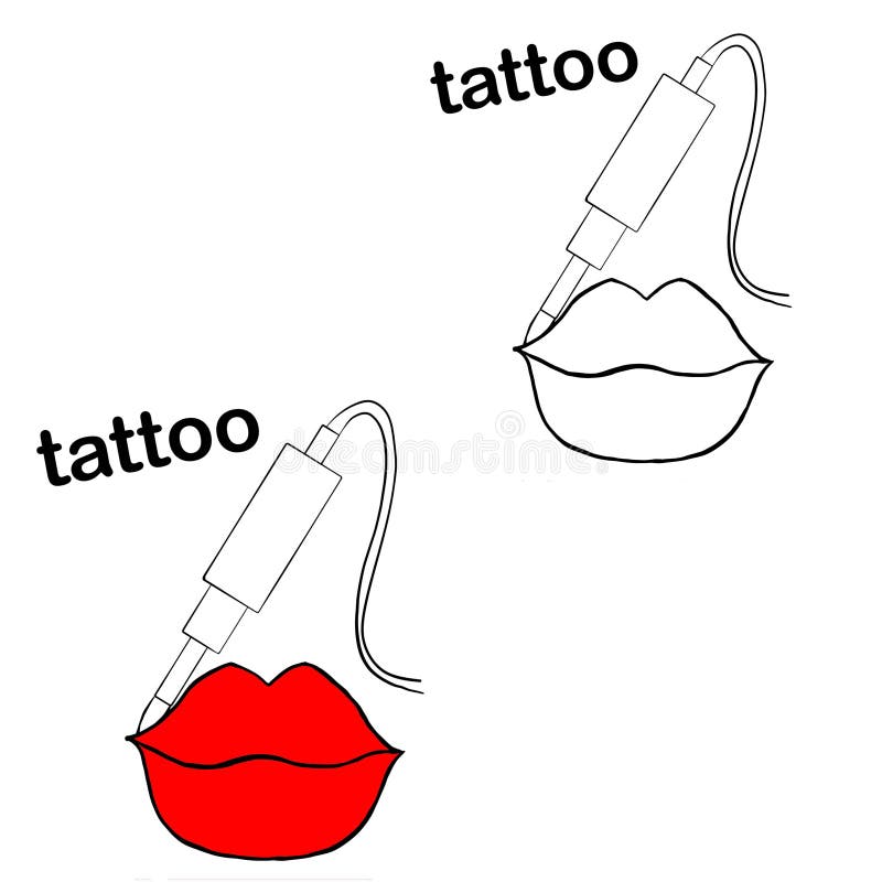 Tattoo Master, Permanent Tattoo Master, Lips Tattoo, Lips of Different
