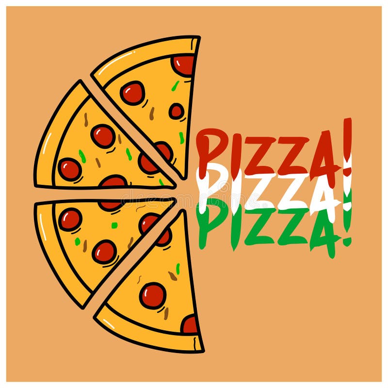 Half Pizza Slice Illustration Vector Stock Vector Illustration of slice, cheese 227373152