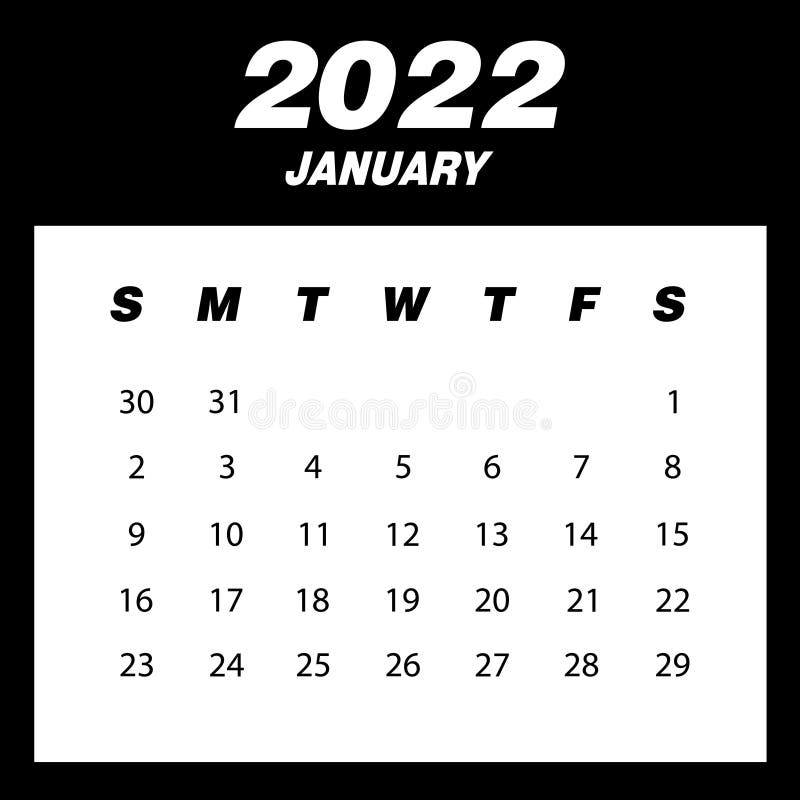 Jan 2022 Calendar Stock Illustrations 114 Jan 2022 Calendar Stock