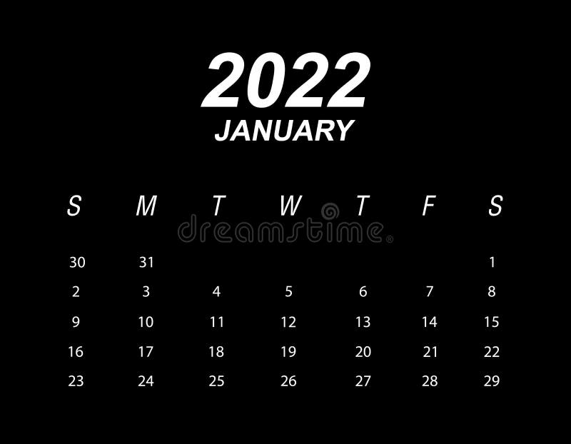 Jan 2022 Calendar Stock Illustrations 114 Jan 2022 Calendar Stock