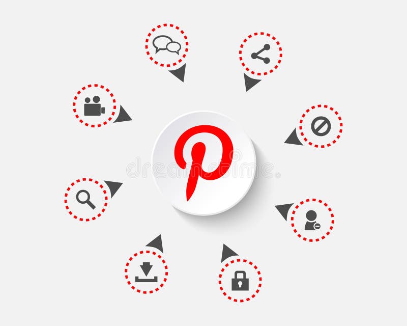 Web Pinterest Application Functionality Template Editorial Photography