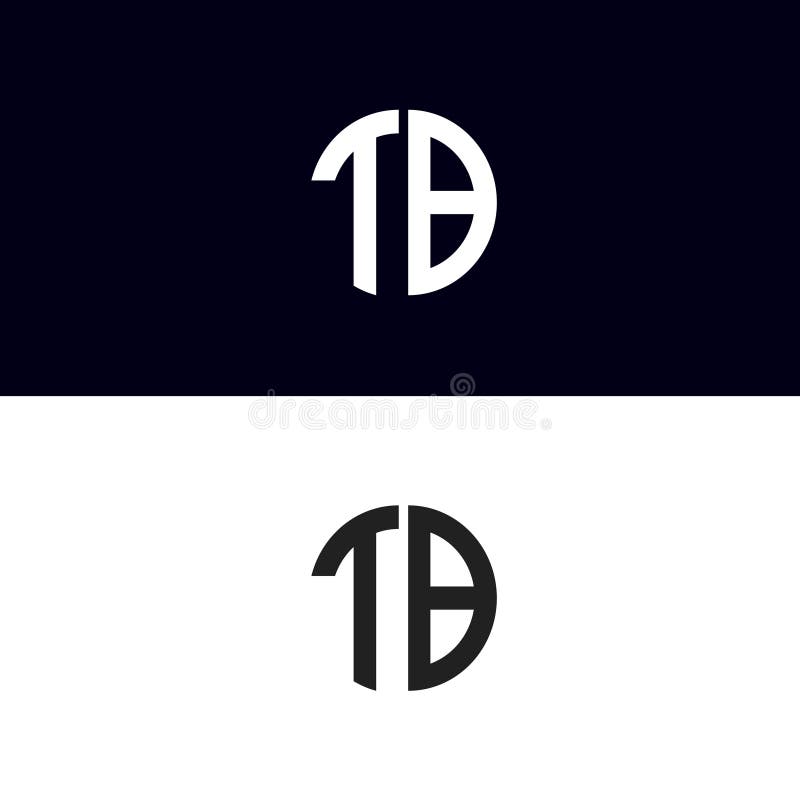 TB Initial Letter Logo Vector Template | Creative Modern Monogram ...