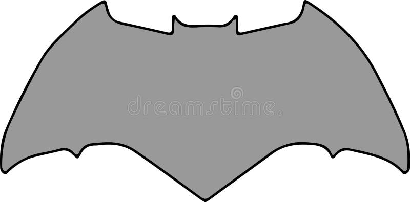 batman symbol outline