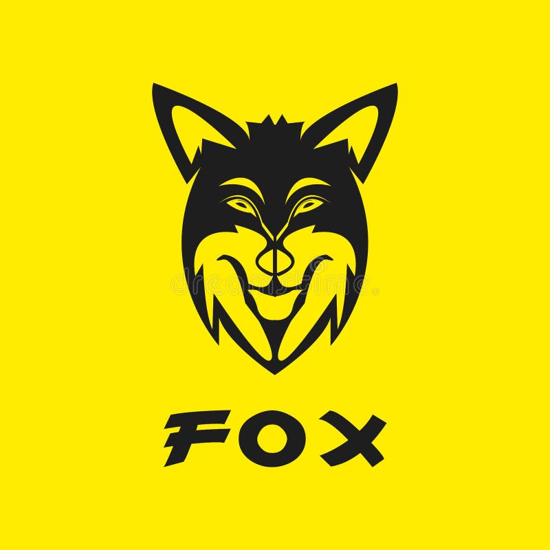 Fierce Black Wolf Head Logo Stock Illustration - Illustration of ...
