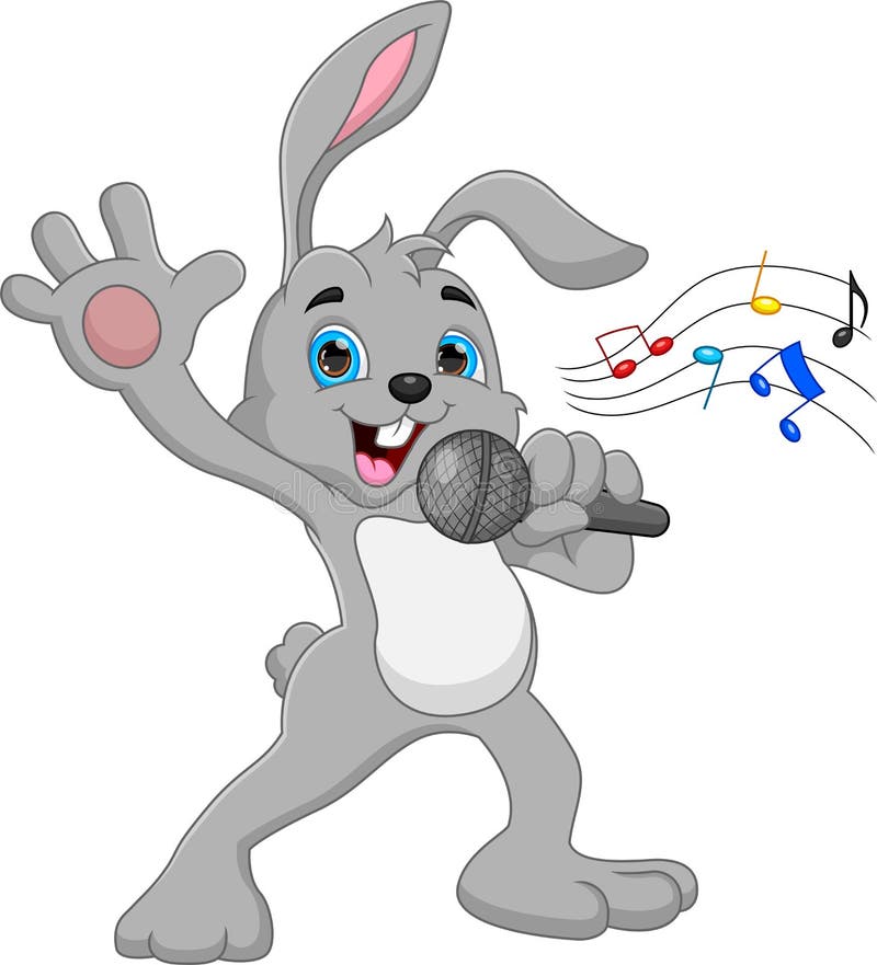 Singing rabbit. Кролик поет. Кролик поет в микрофон. Кролик умеет петь. Поющий кролик с микрофоном картинка для объявления.