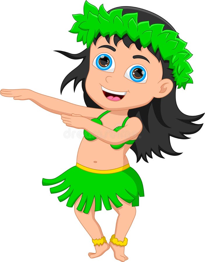 Cute Hawaiian Grass Skirt Cartoon Stock Illustrations 104 Cute Hawaiian Grass Skirt Cartoon