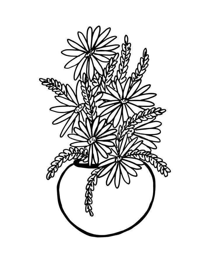 Flower Coloring Page Design,easy Coloring Page Design, Flower Doodle
