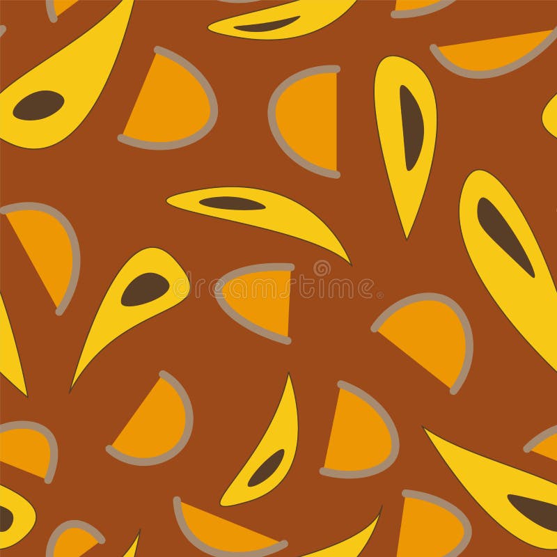 Seamless cute abstract vector pattern with drops and shapes vector illustration