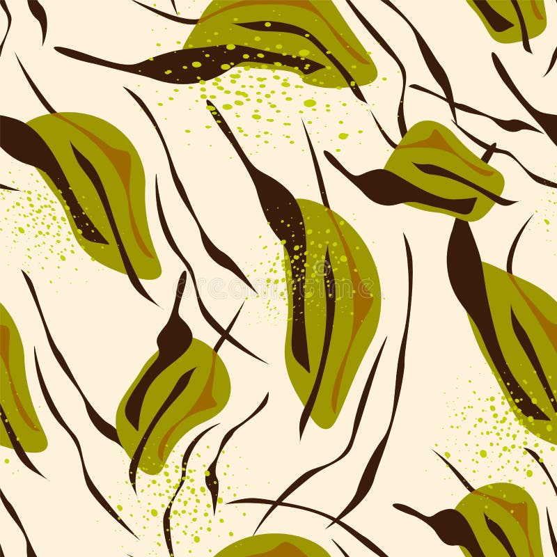 Seamless abstract pattern with colorful unique repeat pattern stock illustration