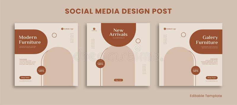 Editable Templates Social Media Instagram Design Post with Pastel and Aesthetic Style