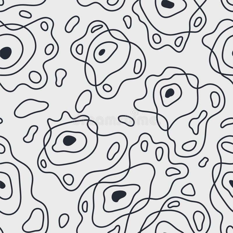 Abstract psychedelic colorful artwork with unique pattern stock illustration