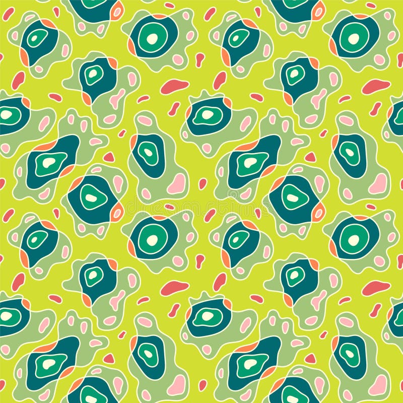 Abstract psychedelic colorful artwork with unique pattern royalty free illustration