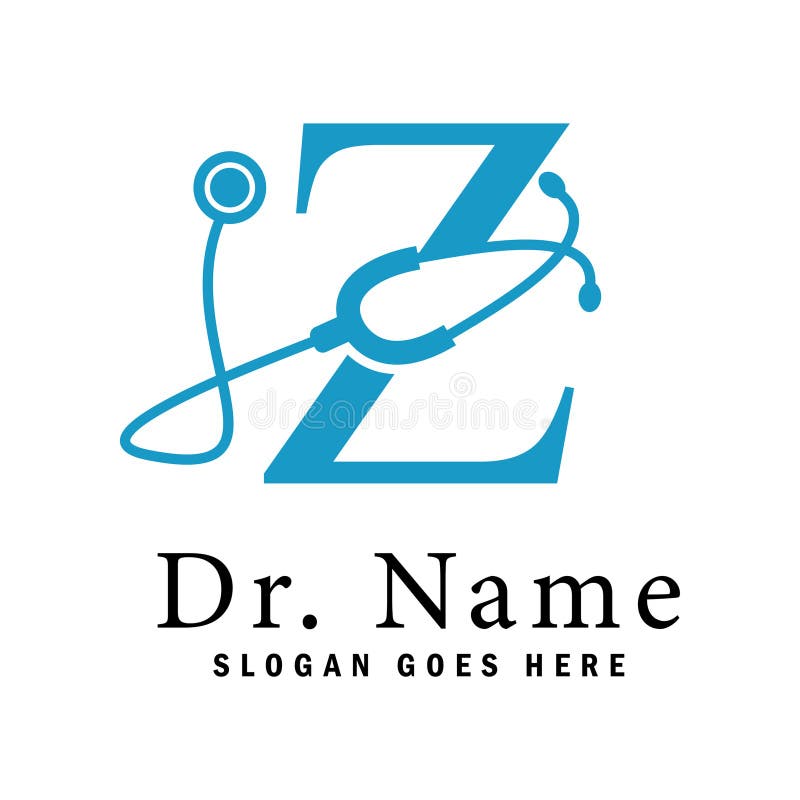 Letter Z Stethoscope Logo. Alphabet Z Doctor Business Icon Stock Vector ...