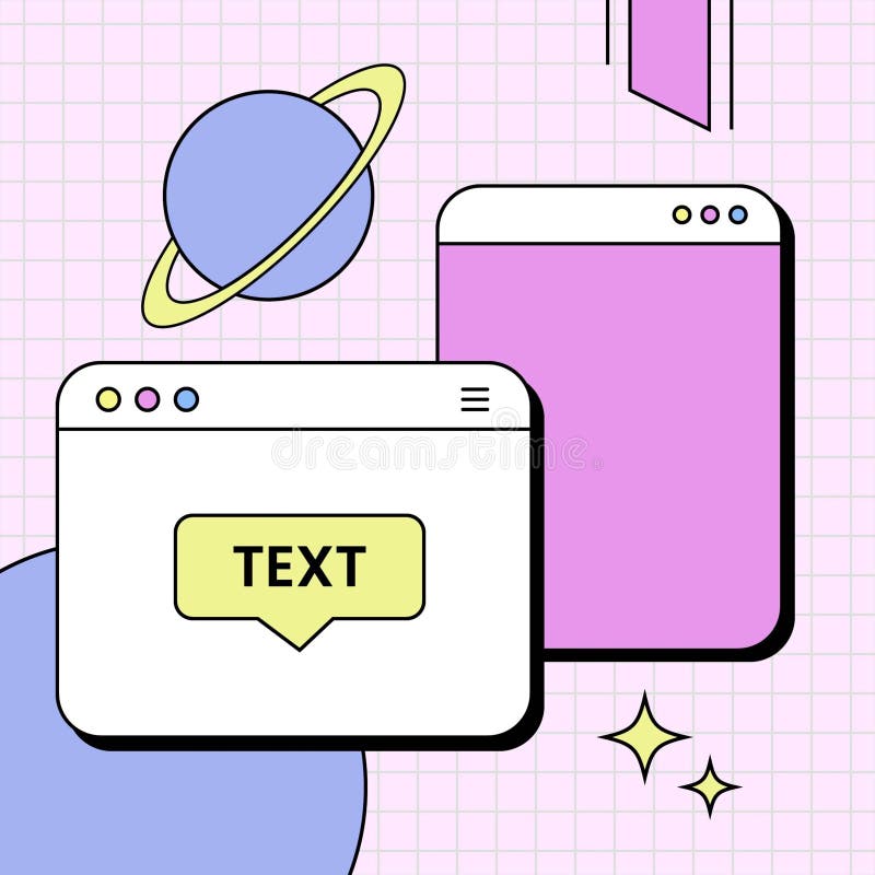 User interface post instagram tamplates royalty free illustration