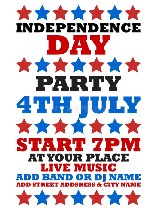 fourth of july parade flyer