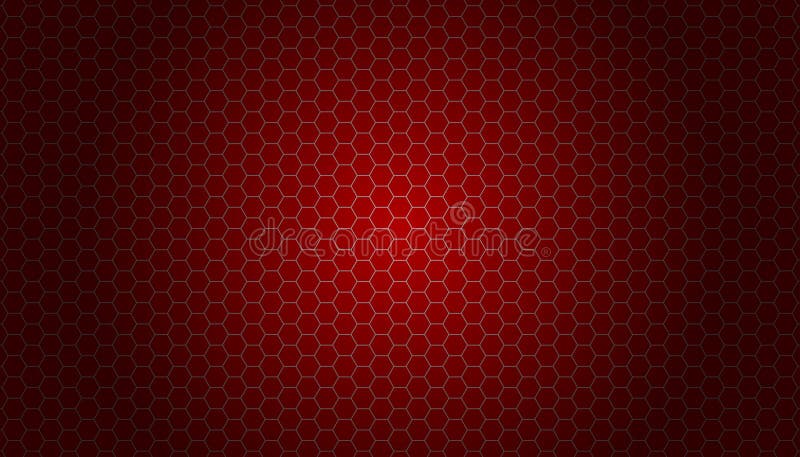 Red beehive background. bee honey shapes. mosaic cell sign or icon, hexagon, hexagonal raster. red gradation color vector illustration