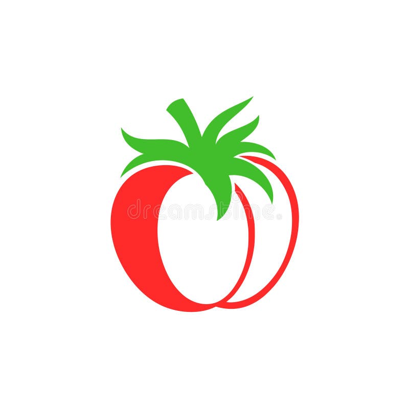 Vintage style tomato. Red vegetable stock illustration