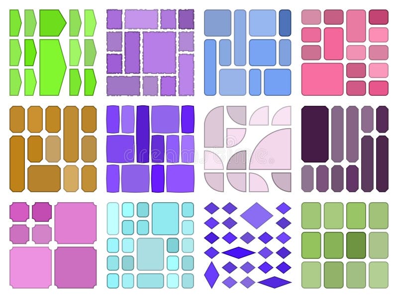 Professional bento grid layout template for sleek modern design needs vector illustration