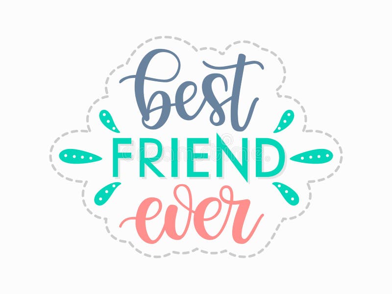 Best Friend Forever Label Stock Illustrations – 276 Best Friend