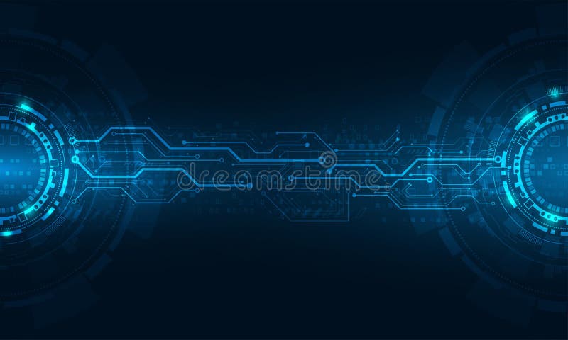Background hi-technology and vector abstract connecting network graphic. stock illustration