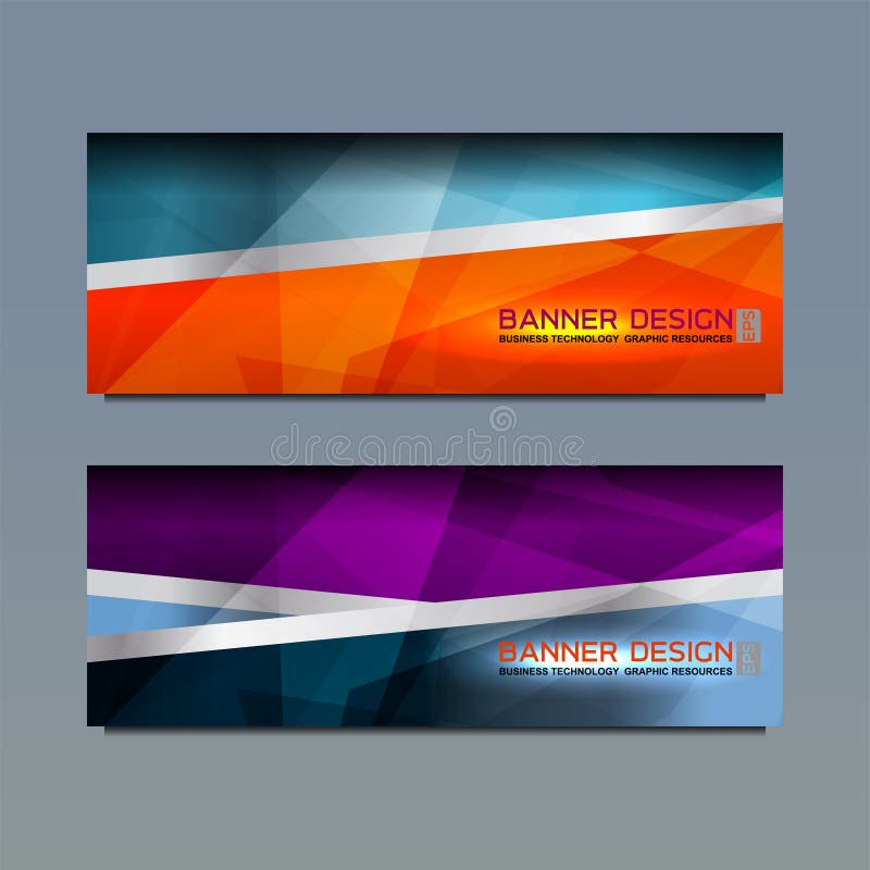 Web banner design stock vector. Illustration of vector - 87609801