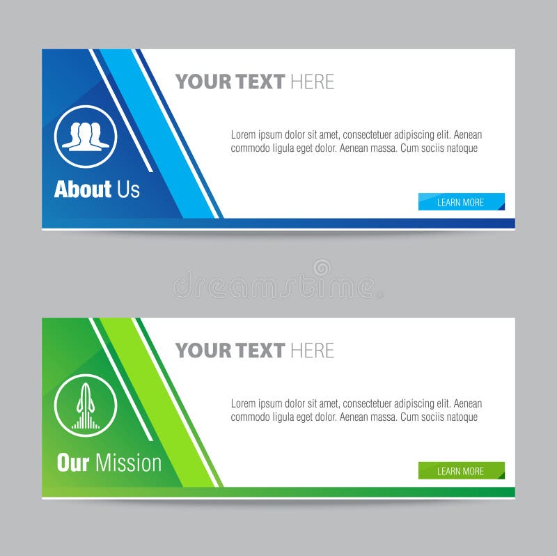 Web Banner Vector Element Design Template vector illustration