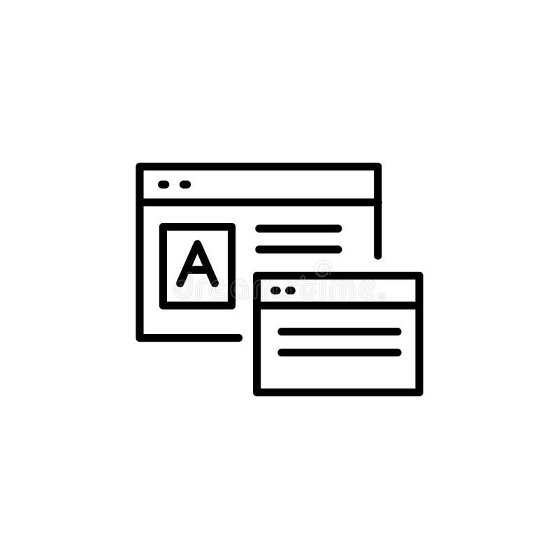 Web browser windows icon vector illustration