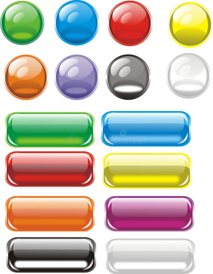 Web button vector illustration